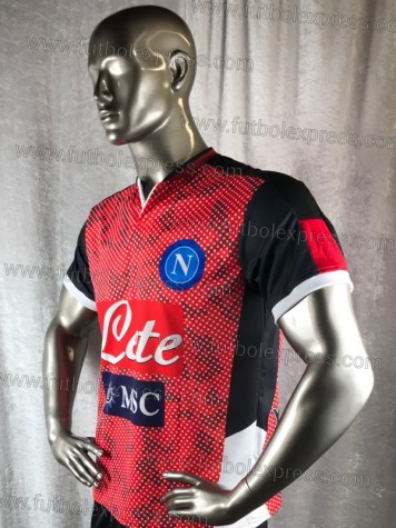 Uniforme Soccer Napoli Tercero 2019-20 Rojo