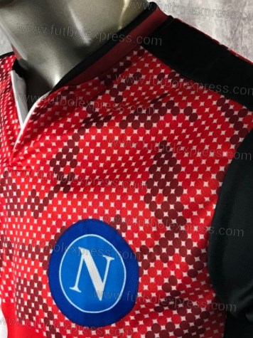 Uniforme Soccer Napoli Tercero 2019-20 Rojo