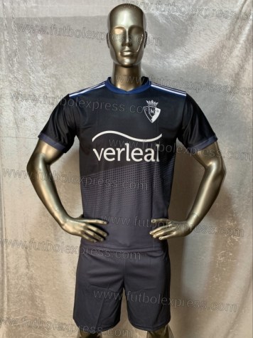 Uniforme Soccer Osasuna Visita 2021-22 Negro/Gris
