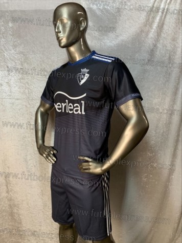 Uniforme Soccer Osasuna Visita 2021-22 Negro/Gris