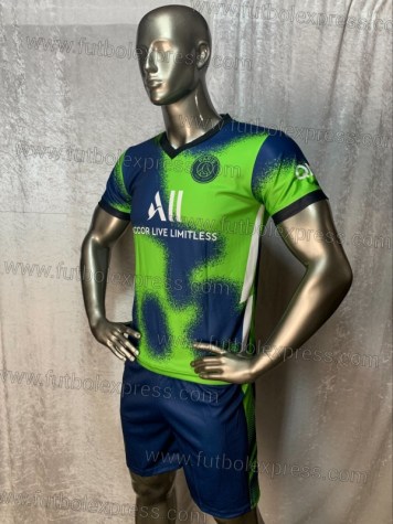 Uniforme Soccer Paris Saint Germain Cuarto 2020-21 Azul/Verde