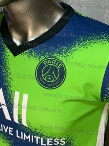 Uniforme Soccer Paris Saint Germain Cuarto 2020-21 Azul/Verde