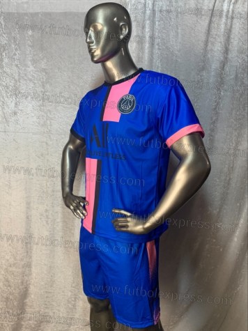 Uniforme Soccer Paris Saint Germain Visita 2021-22 Azul