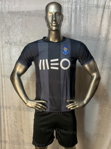Uniforme Soccer Porto Local 2017-18 Negro