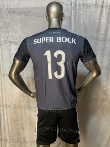 Uniforme Soccer Porto Local 2017-18 Negro