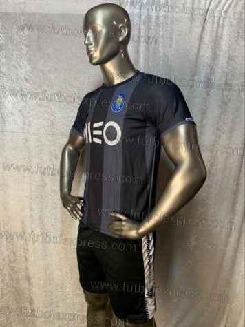 Uniforme Soccer Porto Local 2017-18 Negro