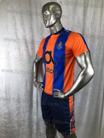 Uniforme Soccer Porto Local 2018-19 Naranja/Azul