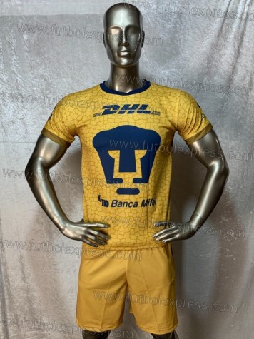 Uniforme Soccer Pumas Visita 2021-22 Dorado