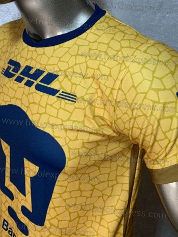 Uniforme Soccer Pumas Visita 2021-22 Dorado