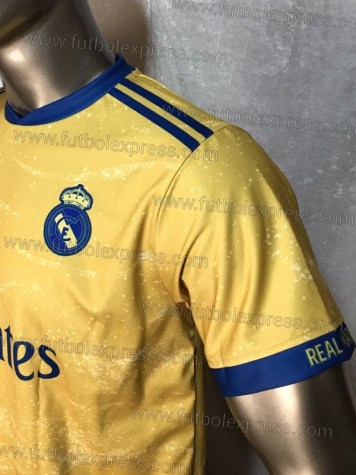 Uniforme Soccer Real Madrid Visita 2019-20 Dorado