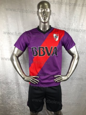 Uniforme Soccer River Plate Local 2017-18 Morado