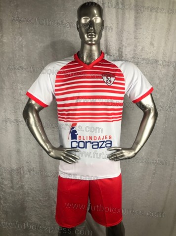 Uniforme Soccer Sacachispas Especial Blanco/Rojo