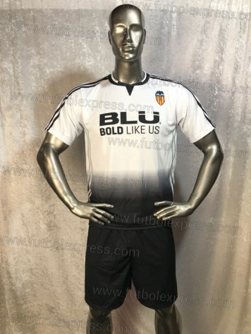 Uniforme Soccer Valencia Especial Blanco/Negro